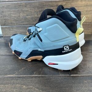 Salomon GTX Goretex Waterproof Contragrip Cross Hike Blue Aqua Size 10
